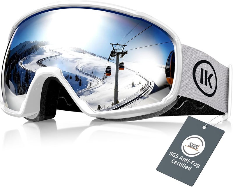Innerking OTG Ski Goggles SGS Approved, Over Glasses Snow Snowboarding Winter Goggles Anti Fog for Adult, Youth, Men Women - Image 1
